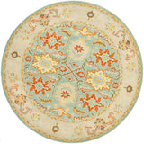 Safavieh Heritage 6'-0" x 6'-0" Rug in Light Blue / Ivory