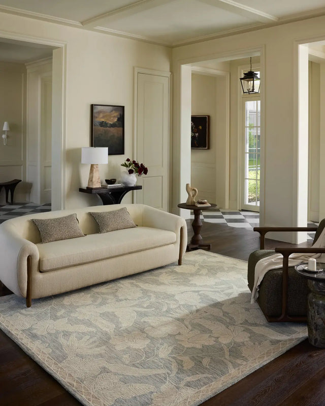 Loloi Lenore LNO-01 Blue / Natural Rug - room scene 3