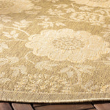 Safavieh Courtyard 6'-7" x 6'-7" Rug in Gold / Natural