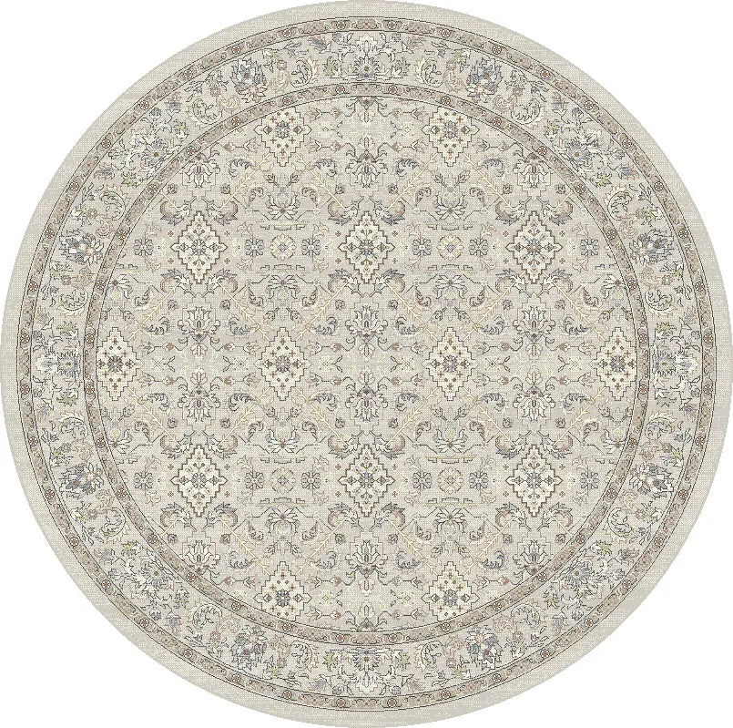Dynamic Rugs Ancient Garden 57276 Cream/Beige Rug - Round