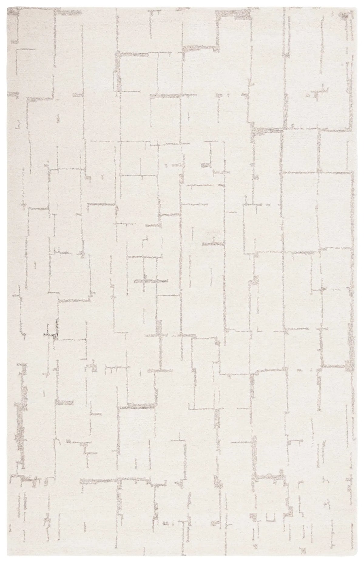 Safavieh Ebony 4'-0" x 6'-0" Rug in Ivory / Grey