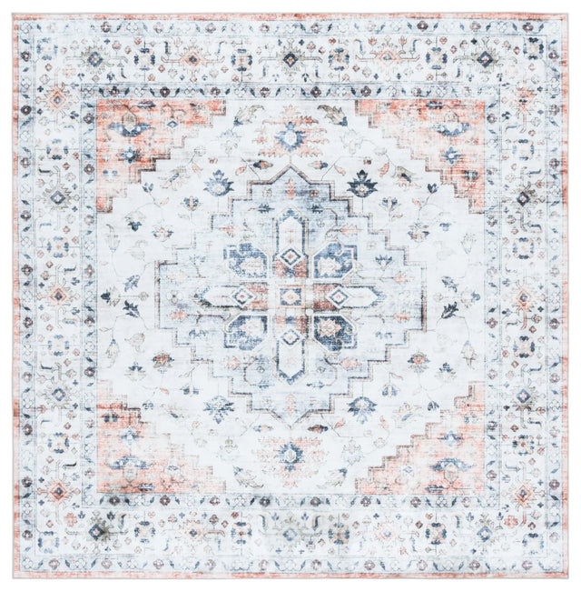Safavieh Martha Stewart Washable 6'-0" x 6'-0" Rug in Sage / Light Rust