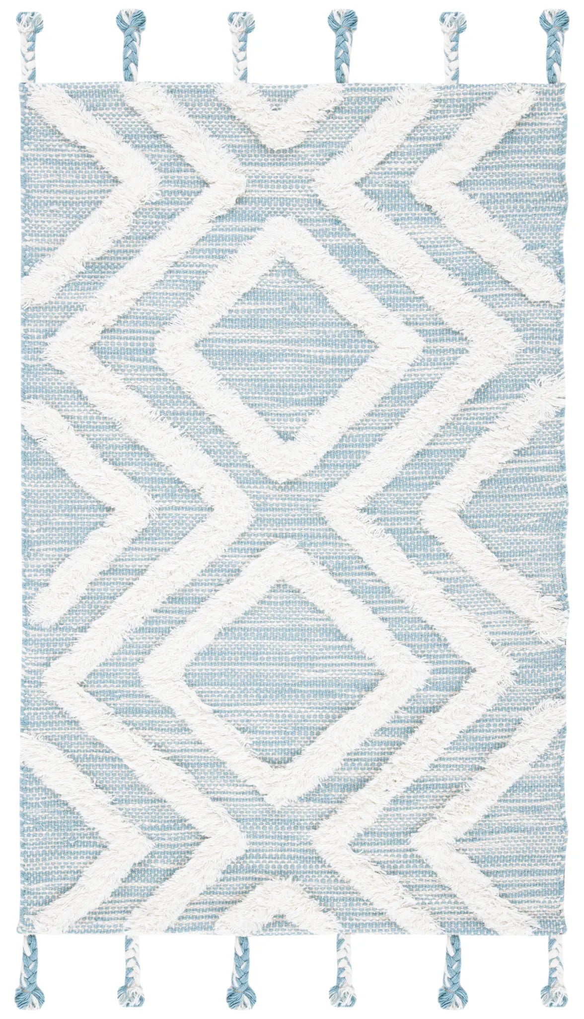 Safavieh Kenya 3'-0" x 5'-0" Rug in Aqua / Ivory