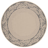 Safavieh Courtyard 5'-3" x 5'-3" Rug in Sand / Grey