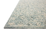 Loloi Cecelia Cec-01 Ocean/Ivory Rug - rug corner