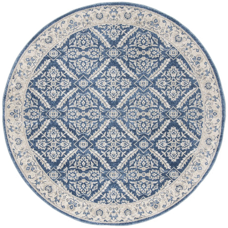 Safavieh Brentwood 5'-0" x 5'-0" Rug in Navy / Creme