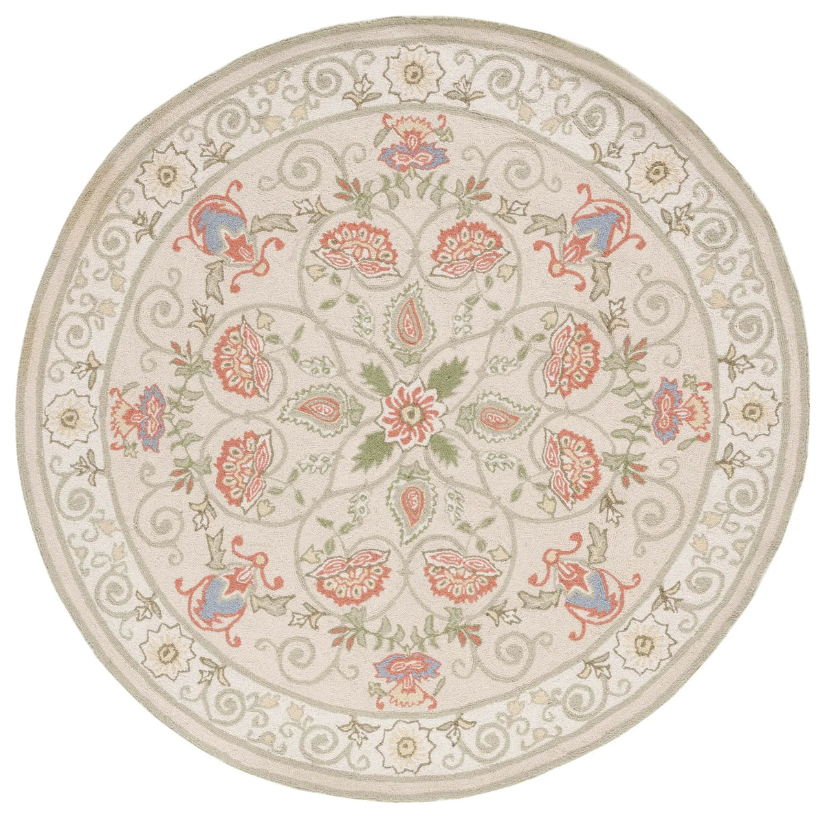 Safavieh Chelsea 5'-6" x 5'-6" Rug in Beige / Green