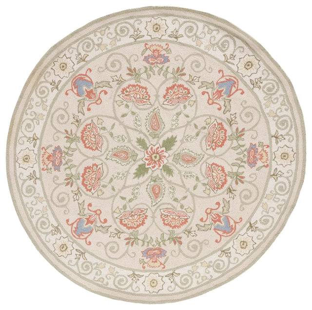 Safavieh Chelsea 5'-6" x 5'-6" Rug in Beige / Green