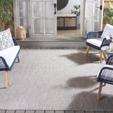 Safavieh Courtyard 9'-0" x 12'-0" Rug in Ivory / Grey