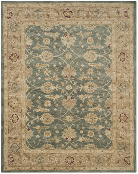 Safavieh Antiquity 9'-6" x 13'-6" Rug in Teal Blue / Taupe