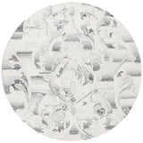 Safavieh Metro 6'-0" x 6'-0" Rug in Grey / Ivory
