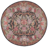 Safavieh Besarabian 6'-7" x 6'-7" Rug in Black / Sage Rust
