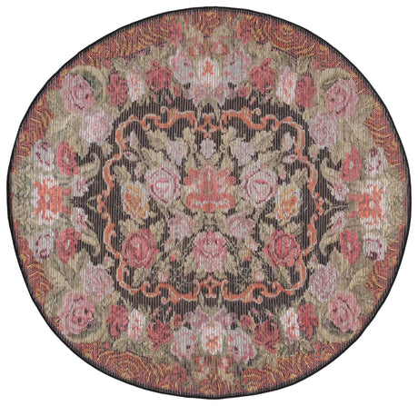 Safavieh Besarabian 6'-7" x 6'-7" Rug in Black / Sage Rust