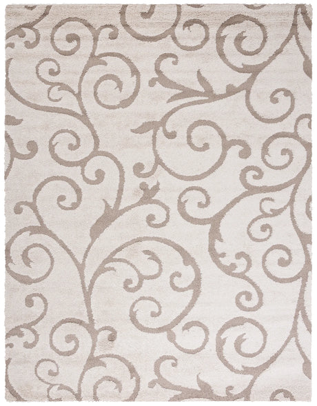Safavieh Florida Shag 9'-6" x 13'-0" Rug in Ivory / Beige