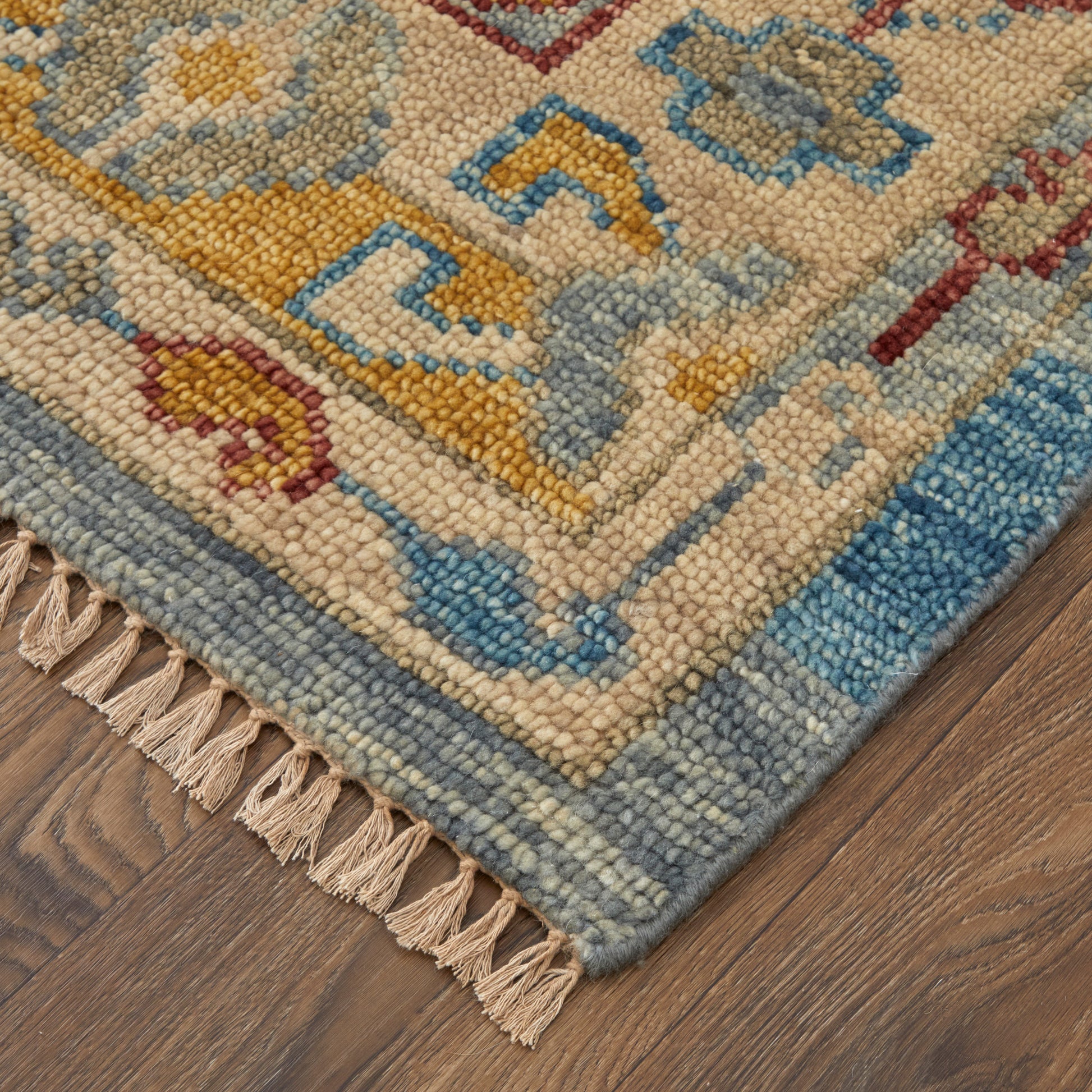 Feizy Fillmore Fil6944F Blue/Yellow/Red Area Rug