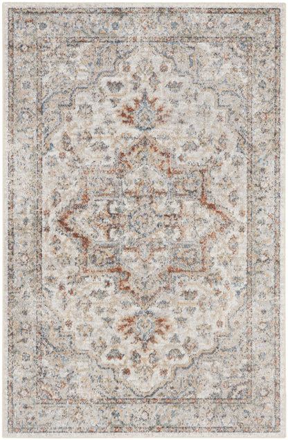 Nourison Astra Machine Washable Asw12 Grey/Multi Area Rug