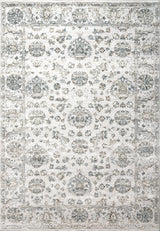 Dynamic Rugs Flare 14742 Power Loomed Traditional Beige/Blue Rug - Rectangular