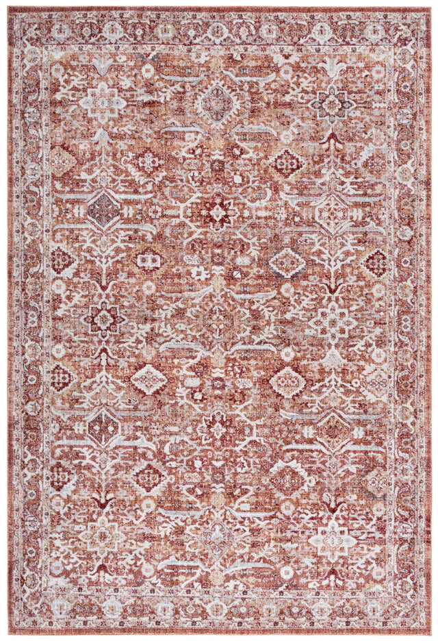 Safavieh Scarlett 400 4'-0" x 6'-0" Rug in Red / Ivory Rust