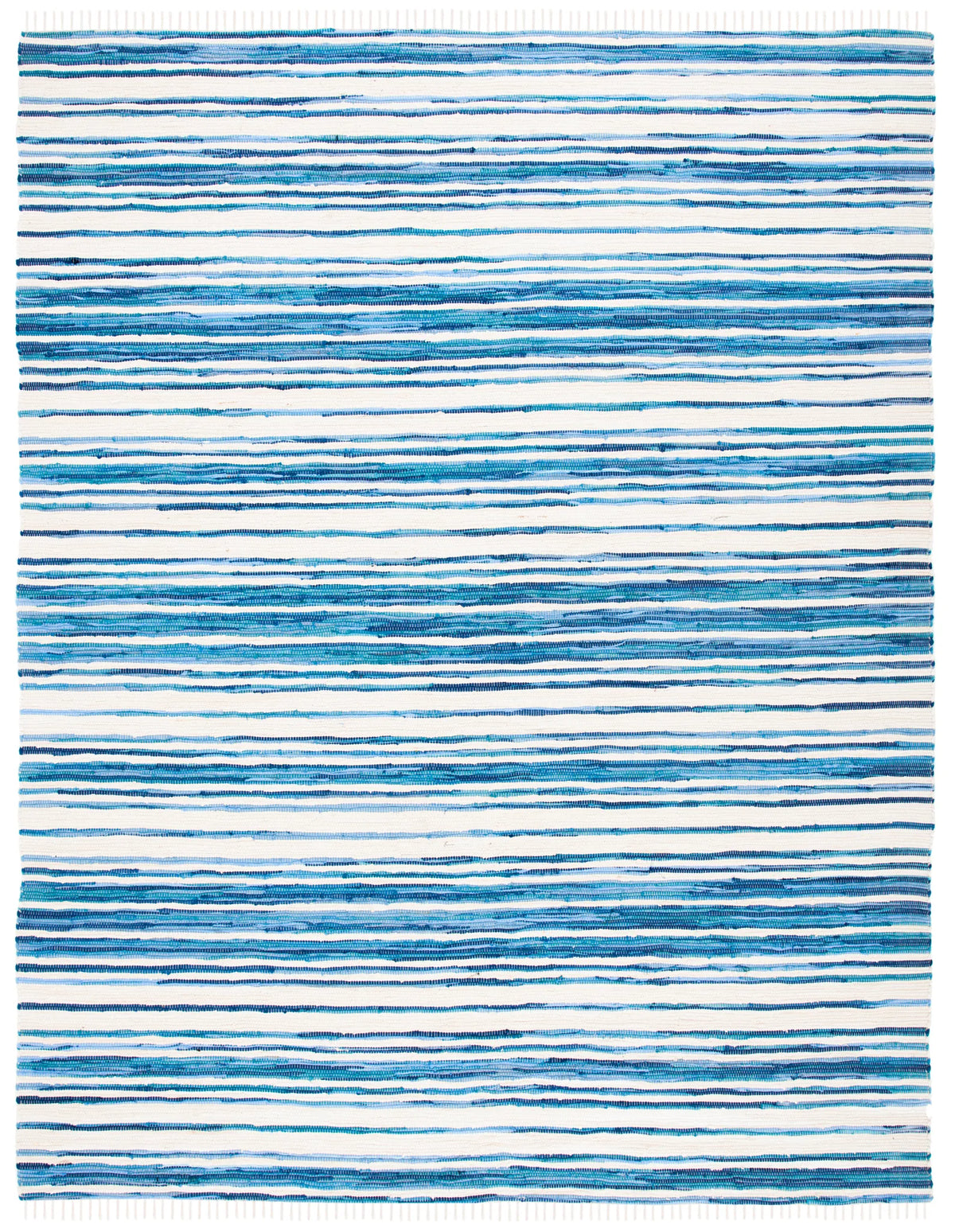 Safavieh Rag Rug 10'-0" x 14'-0" Rug in Ivory / Blue
