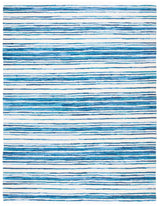 Safavieh Rag Rug 10'-0" x 14'-0" Rug in Ivory / Blue