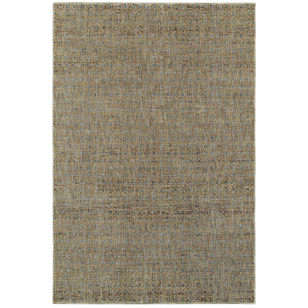 Oriental Weavers Sphinx Atlas 8048B Blue/Gold Rugs - main flat