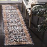 Safavieh Heirloom 700 2'-0" x 8'-0" Rug in Navy / Beige