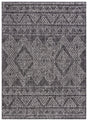 Safavieh Courtyard 5'-3" x 7'-7" Rug in Black / Beige