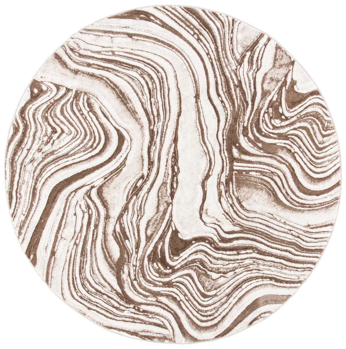 Safavieh Meadow 500 6'-7" x 6'-7" Rug in Beige / Brown
