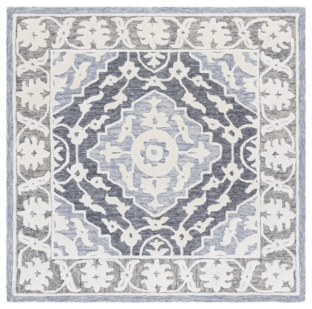 Safavieh Metro 6'-0" x 6'-0" Rug in Light Blue / Grey