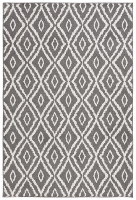 Safavieh Pyramid 4'-5" x 6'-5" Rug in Charcoal / Ivory