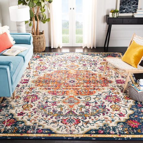 Safavieh Madison 10'-0" x 14'-0" Rug in Ivory / Orange