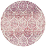 Safavieh Madison 5'-3" x 5'-3" Rug in Cream / Fuchsia