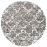 Safavieh Hudson Shag 7'-0" x 7'-0" Rug in Grey / Ivory
