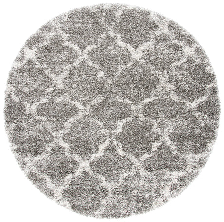 Safavieh Hudson Shag 7'-0" x 7'-0" Rug in Grey / Ivory