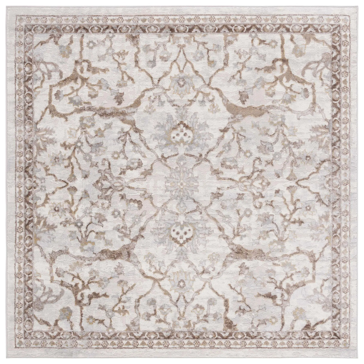 Safavieh Palma 6'-7" x 6'-7" Rug in Beige / Brown