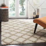 Safavieh Sgd-Dallas Shag 4'-0" x 6'-0" Rug in Ivory / Beige