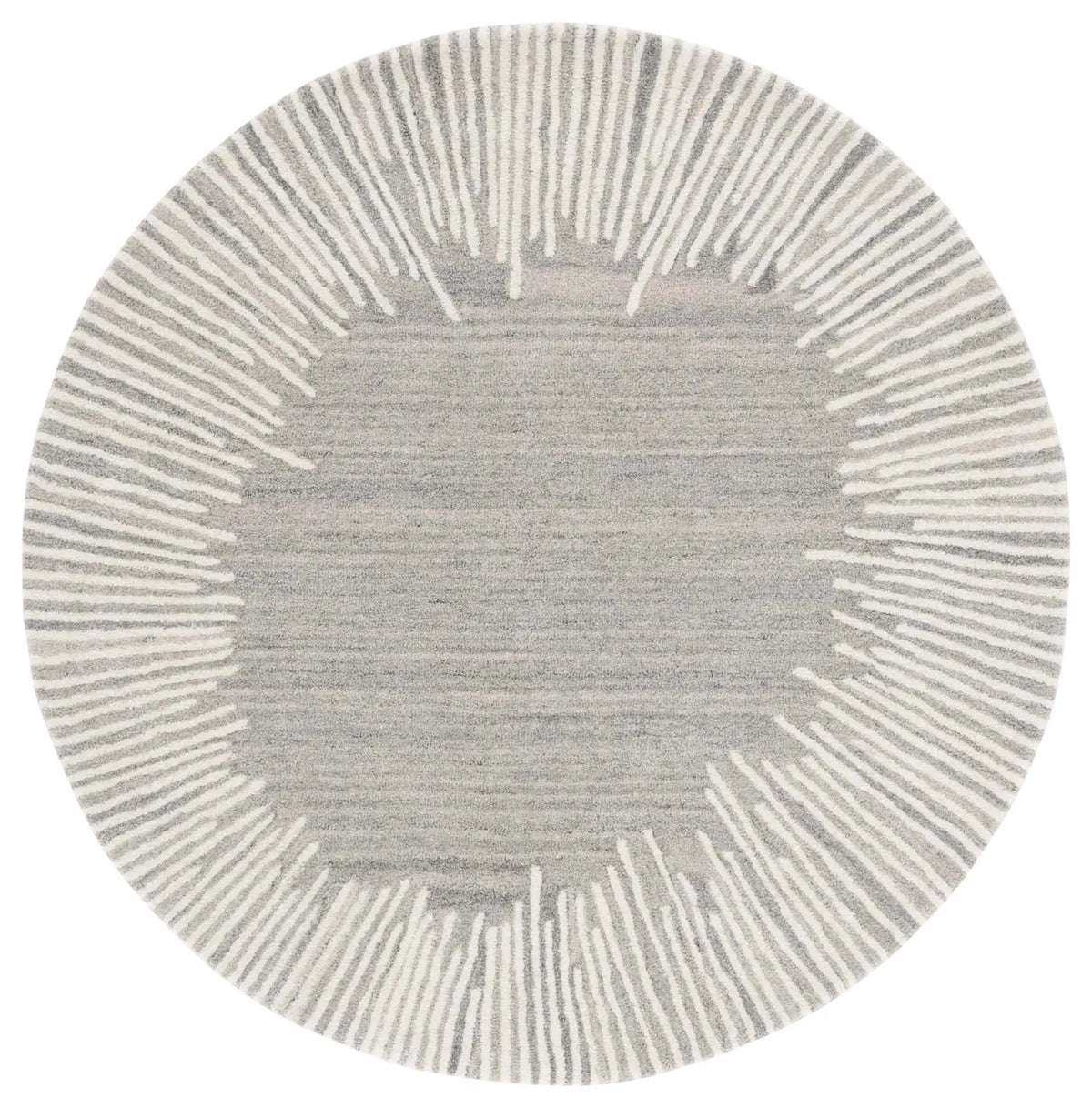 Safavieh Fifth Avenue 5'-0" x 5'-0" Rug in Grey / Ivory