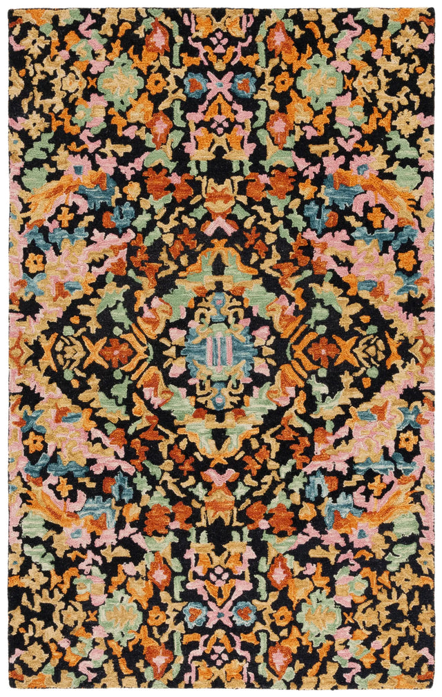 Safavieh Aspen 4'-0" x 6'-0" Rug in Black / Rust