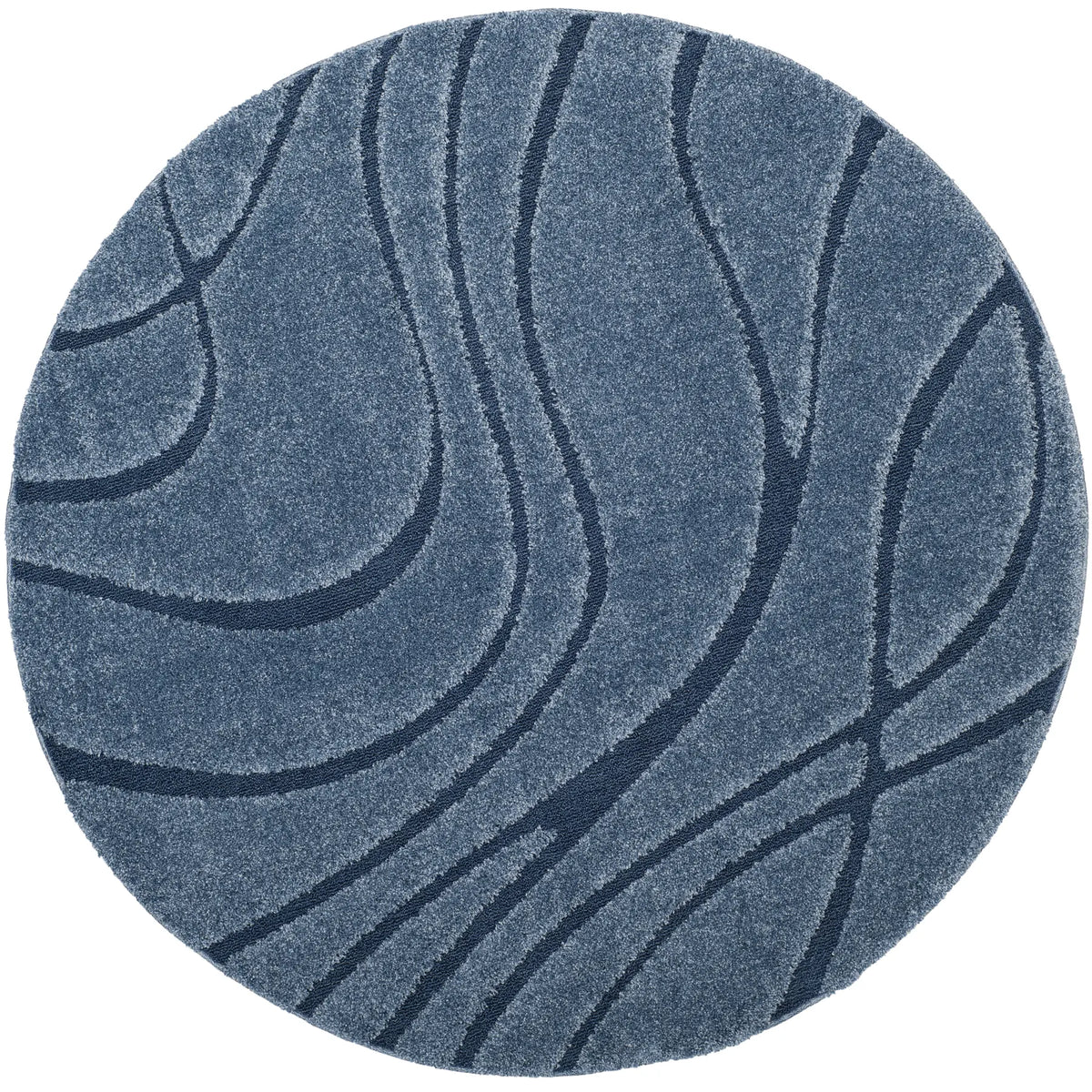 Safavieh Florida Shag 10'-0" x 10'-0" Rug in Light Blue / Blue