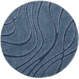 Safavieh Florida Shag 10'-0" x 10'-0" Rug in Light Blue / Blue