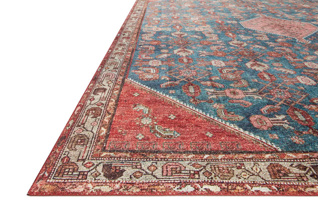 Loloi Layla Lay-10 Marine/Clay Rugs - rug corner