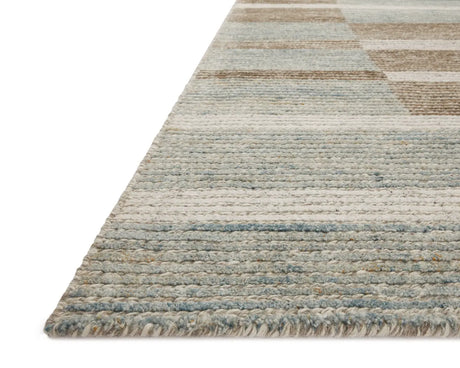 Loloi Stiles Sti-02 Tobacco/Lagoon Rug - rug corner
