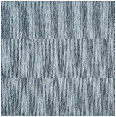 Safavieh Courtyard 6'-7" x 6'-7" Rug in Navy / Grey