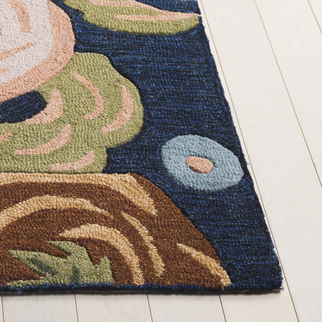 Safavieh Jardin 4'-0" x 6'-0" Rug in Navy / Light Blue