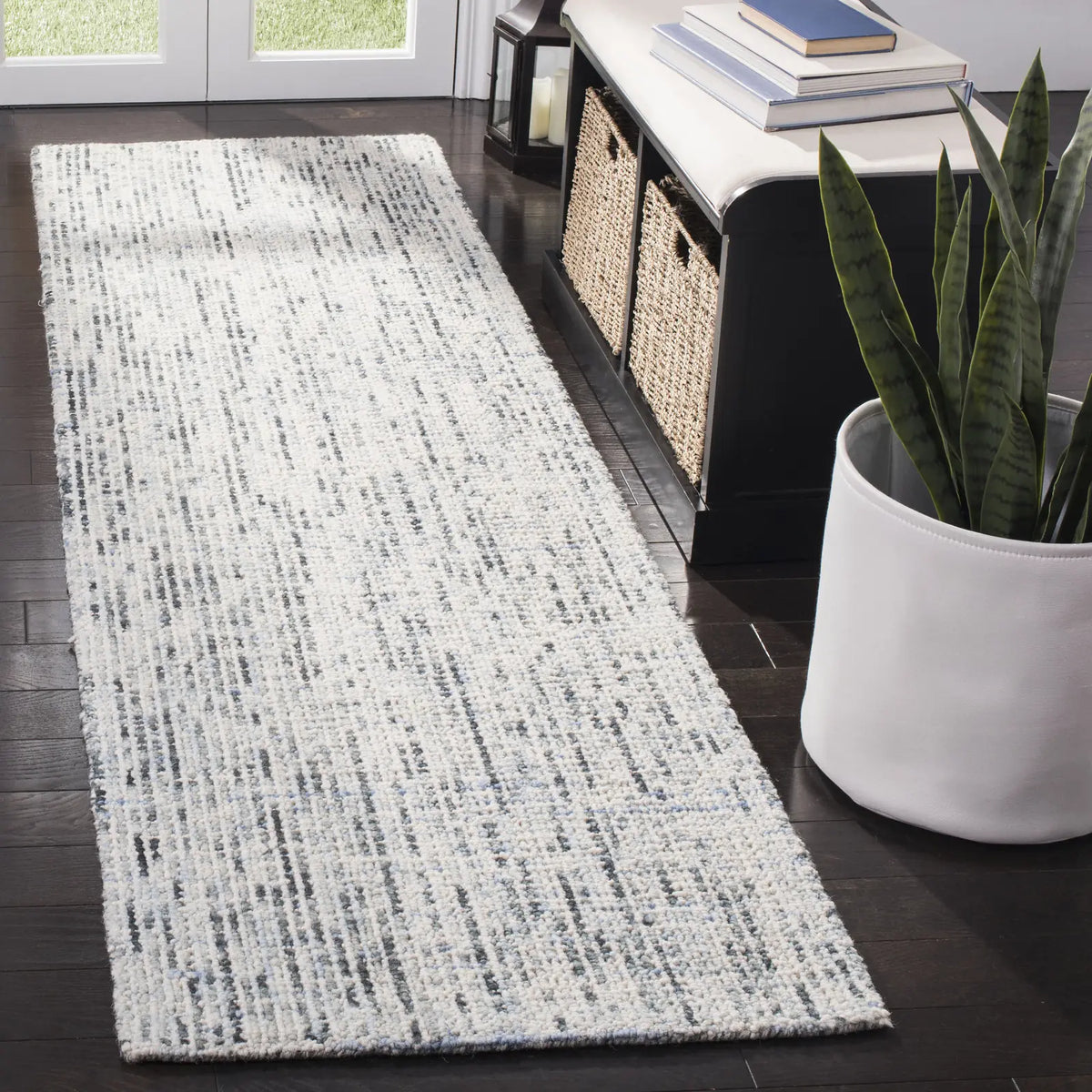 Safavieh Abstract 2'-3" x 10'-0" Rug in Blue / Charcoal