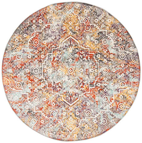 Safavieh Madison 900 6'-7" x 6'-7" Rug in Light Grey / Light Blue