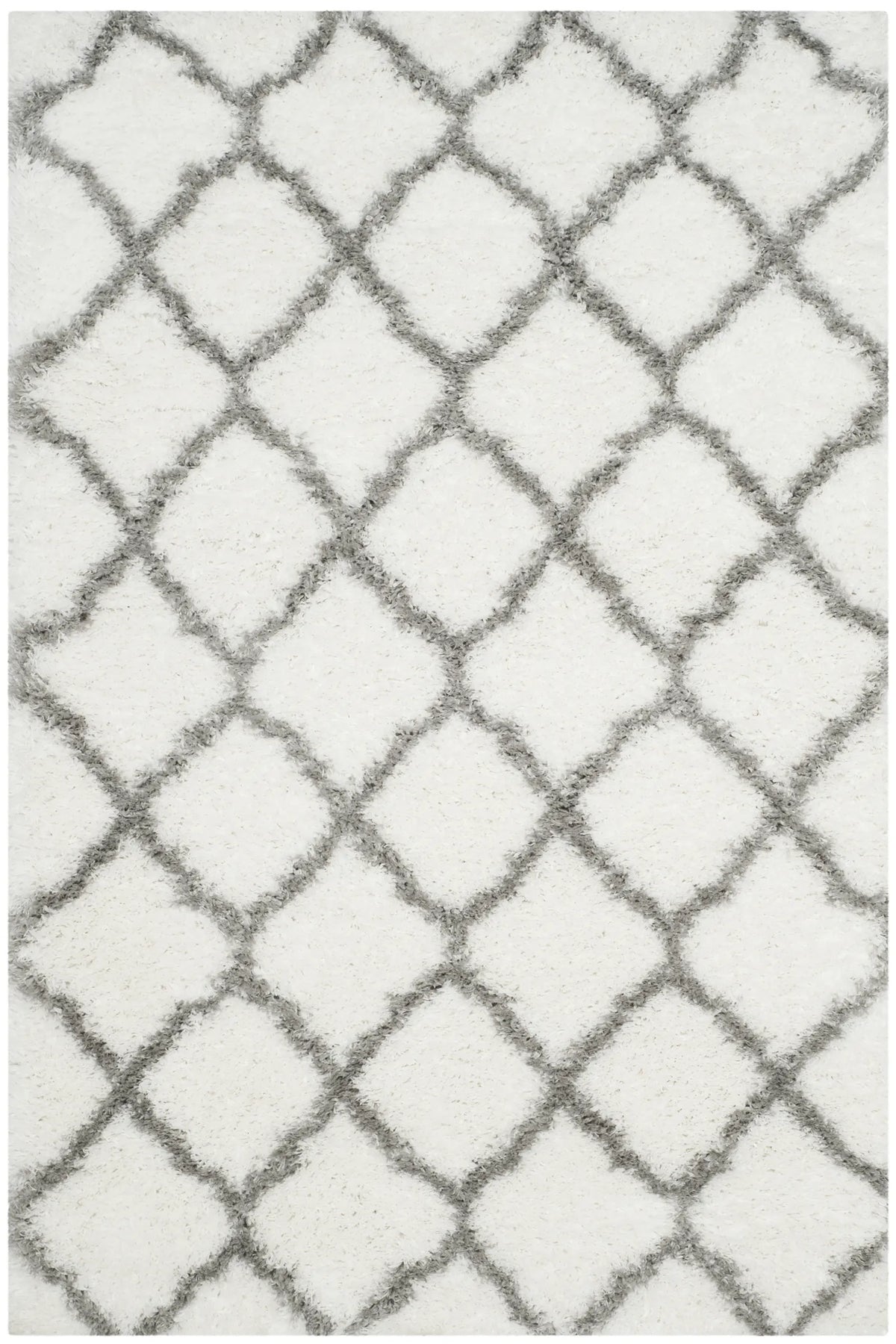 Safavieh Indie Shag 3'-0" x 5'-0" Rug in Ivory / Grey