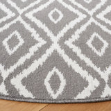 Safavieh Pyramid 6'-7" x 6'-7" Rug in Charcoal / Ivory