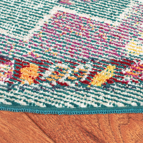 Safavieh Crystal 10'-0" x 10'-0" Rug in Teal / Orange