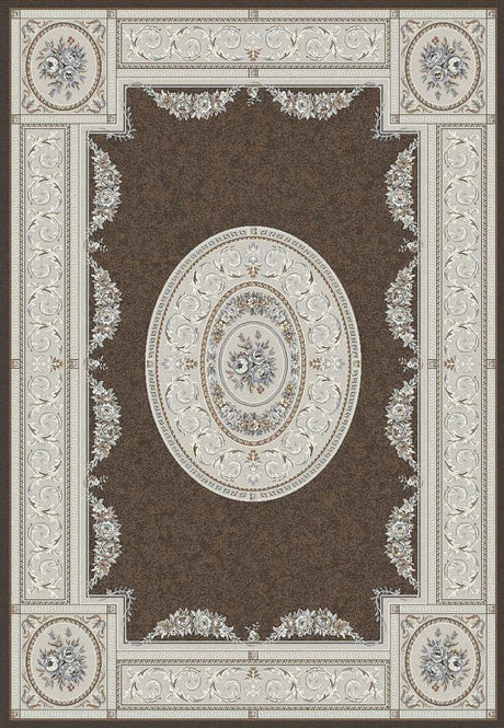 Dynamic Rugs Ancient Garden 57226 Brown/Cream Rug - Rectangular